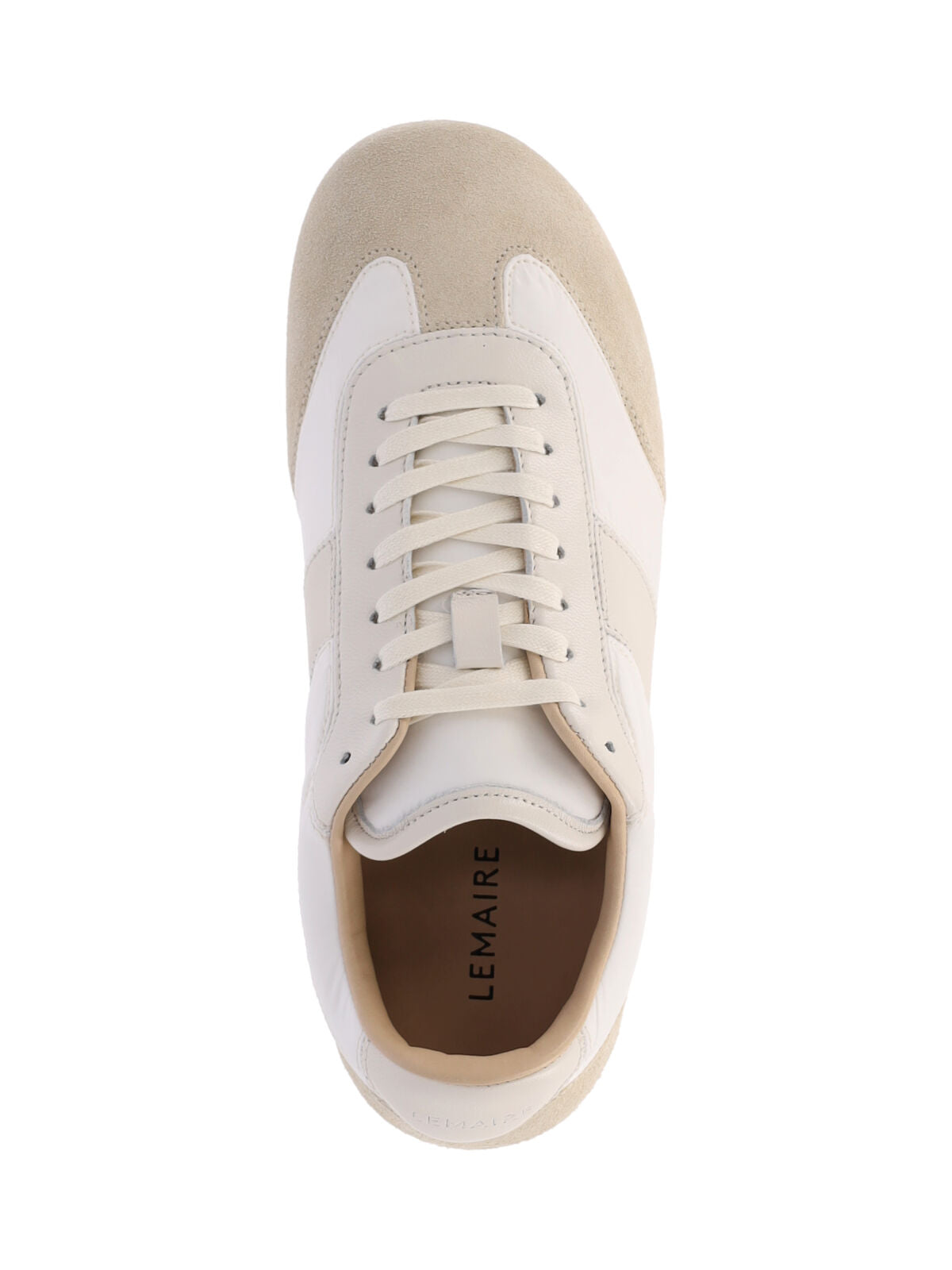 White Soft Runner Fabric Sneakers