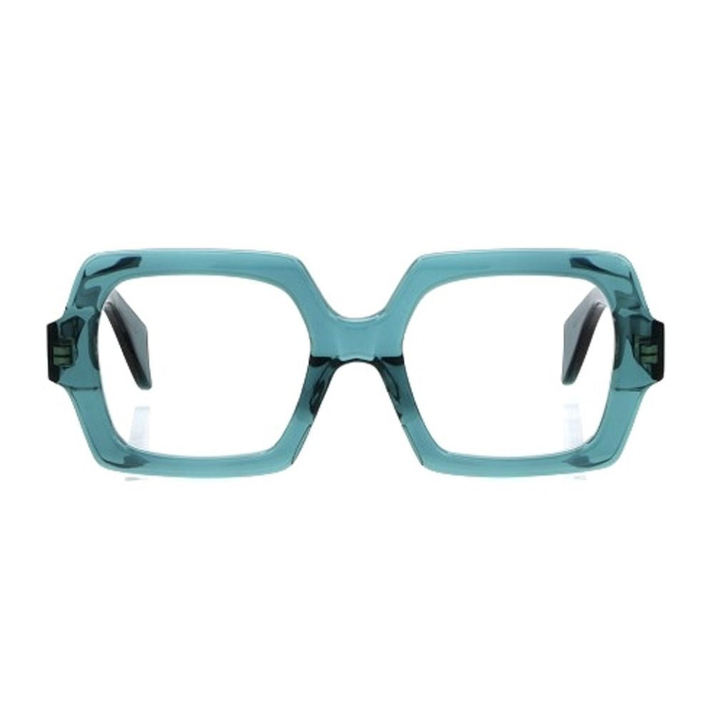 Concept Eyewear Mk304 Geometric Optical Frames In Transparent Green Mazzucchelli Acetate