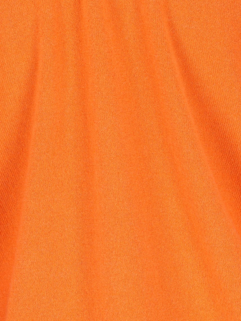 Vibrant Orange V-Neck Sweater