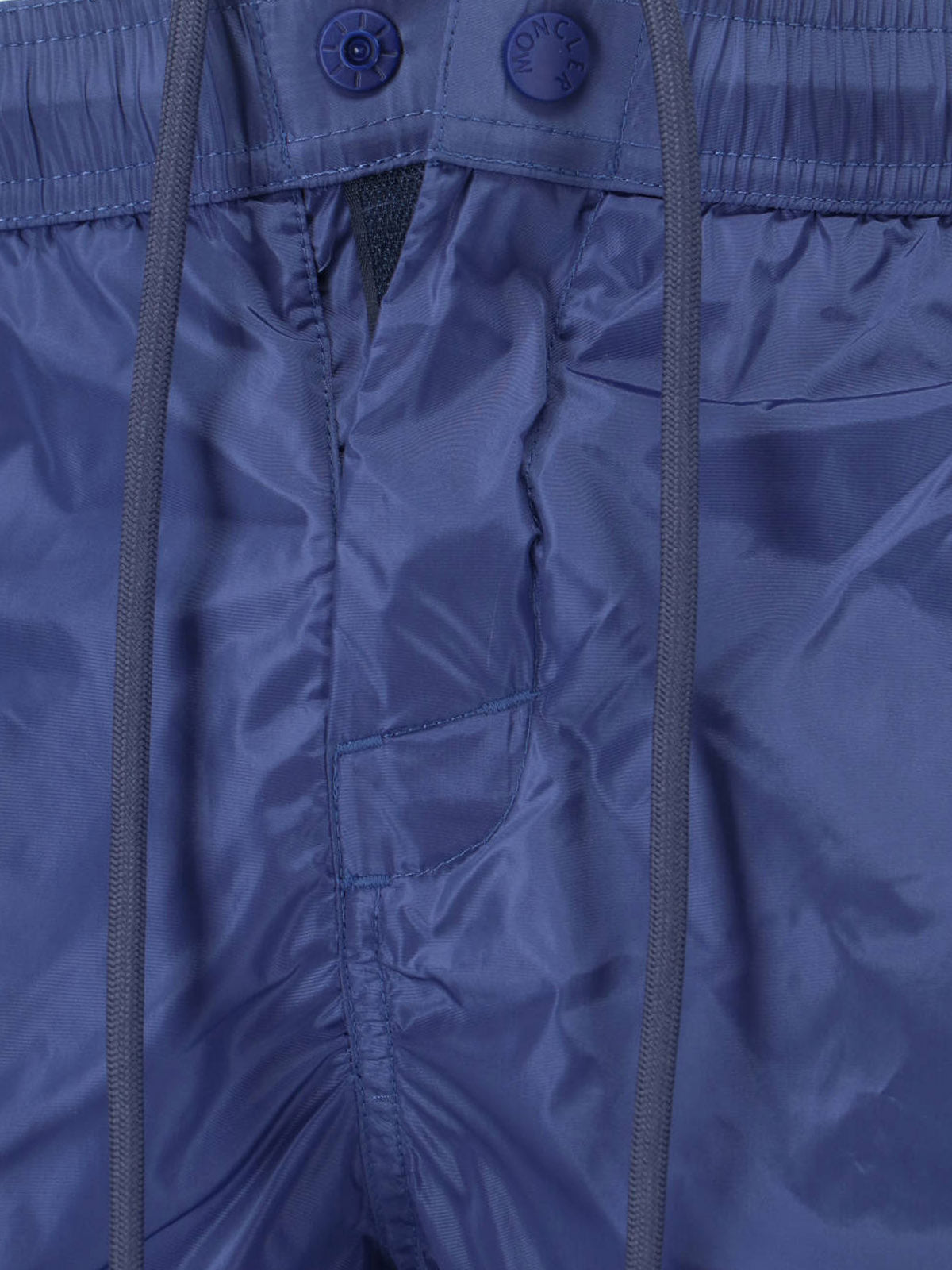 Blue Mid-Rise Straight Leg Swim Shorts