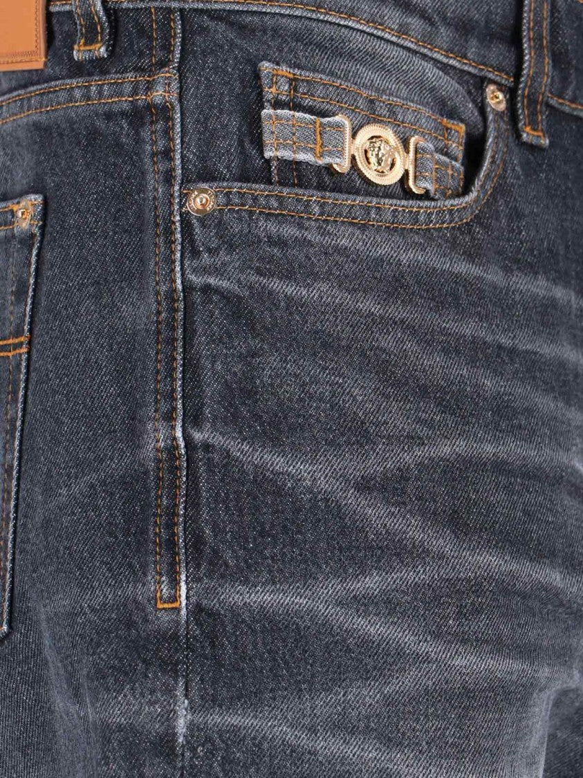 "Medusa Biggie" Jeans Blue