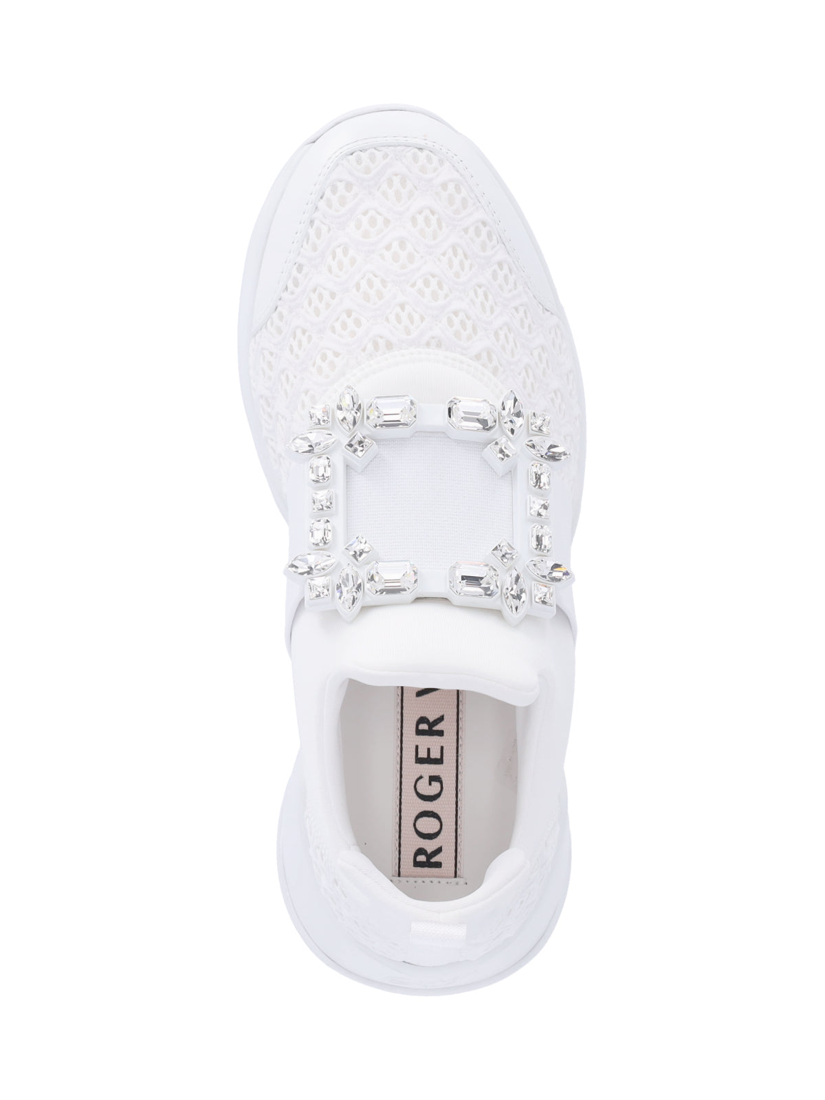 "Viv' Run" Sneakers, In White Technical Fabric