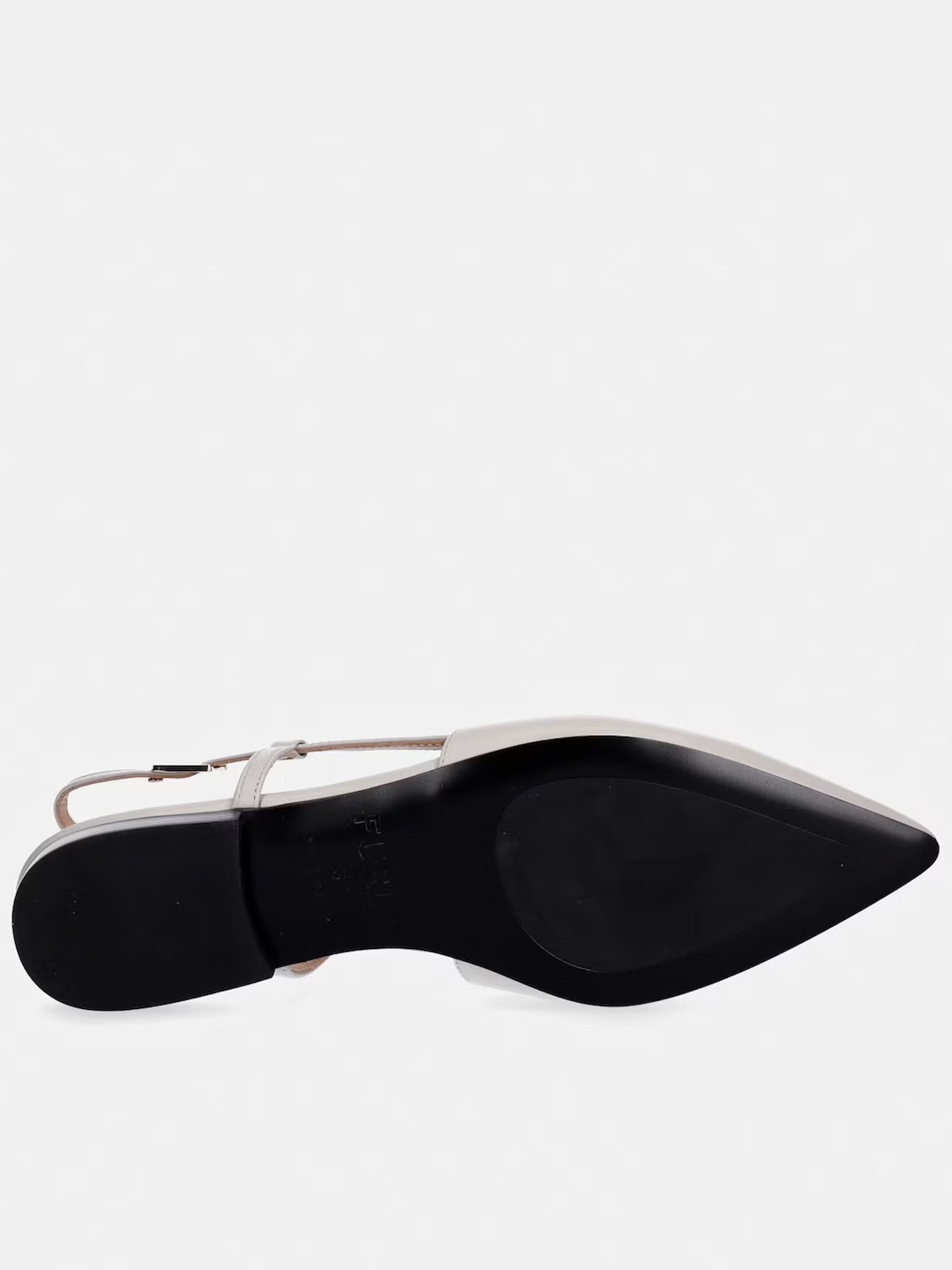Punta Vallerina Pointed Toe Leather Slingback Flats
