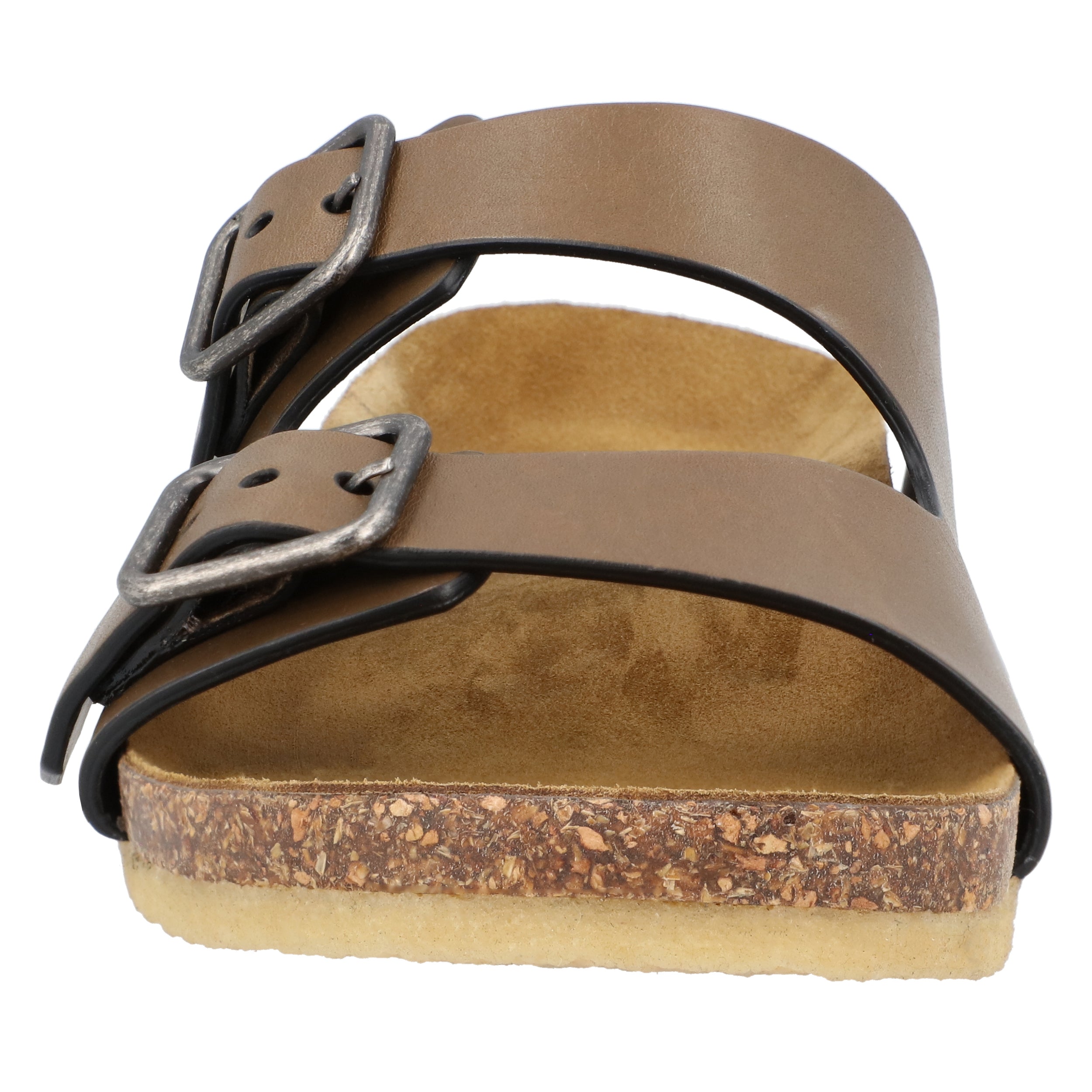 Smooth Leather "Jimmy" Flat Sandals