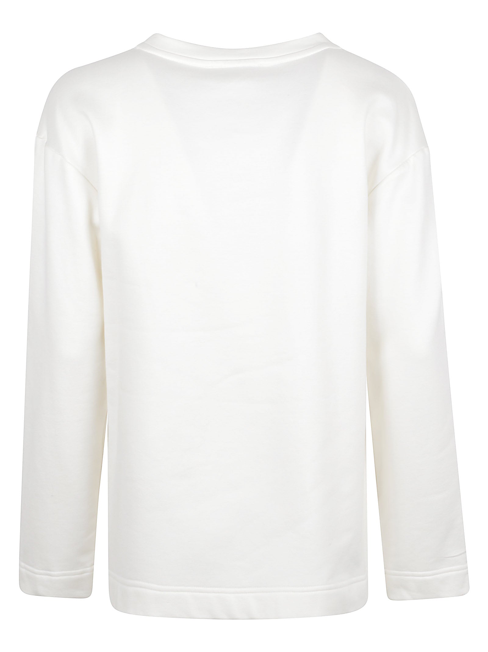 Relaxed Fit White Sweater