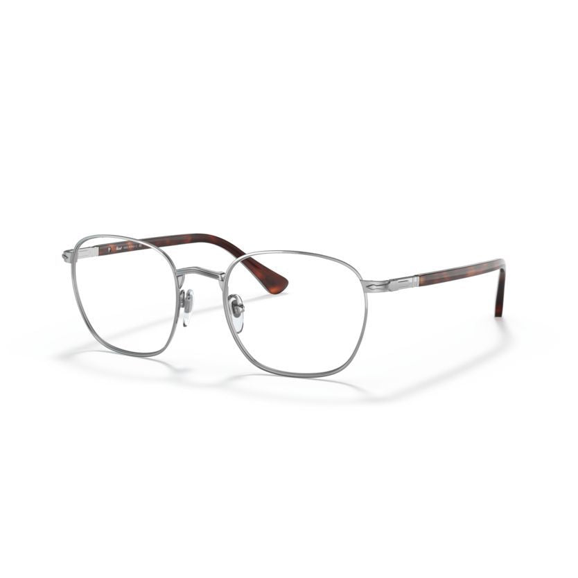 2476v Vista Thin Metal Frame Eyeglasses with Tortoiseshell Temples