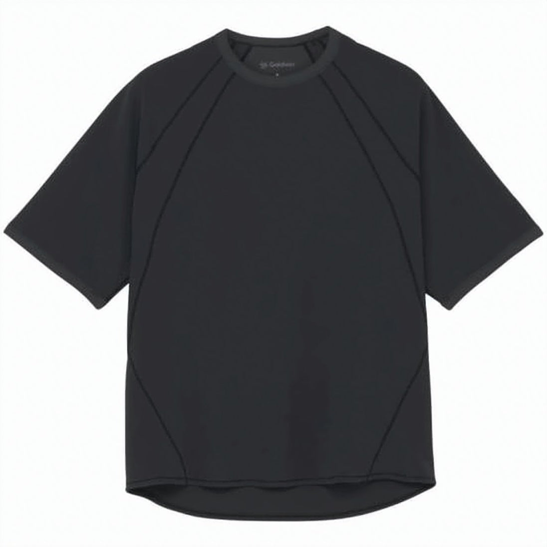 Short-Sleeved T-Shirt with Raglan Sleeves and Seam Detailing