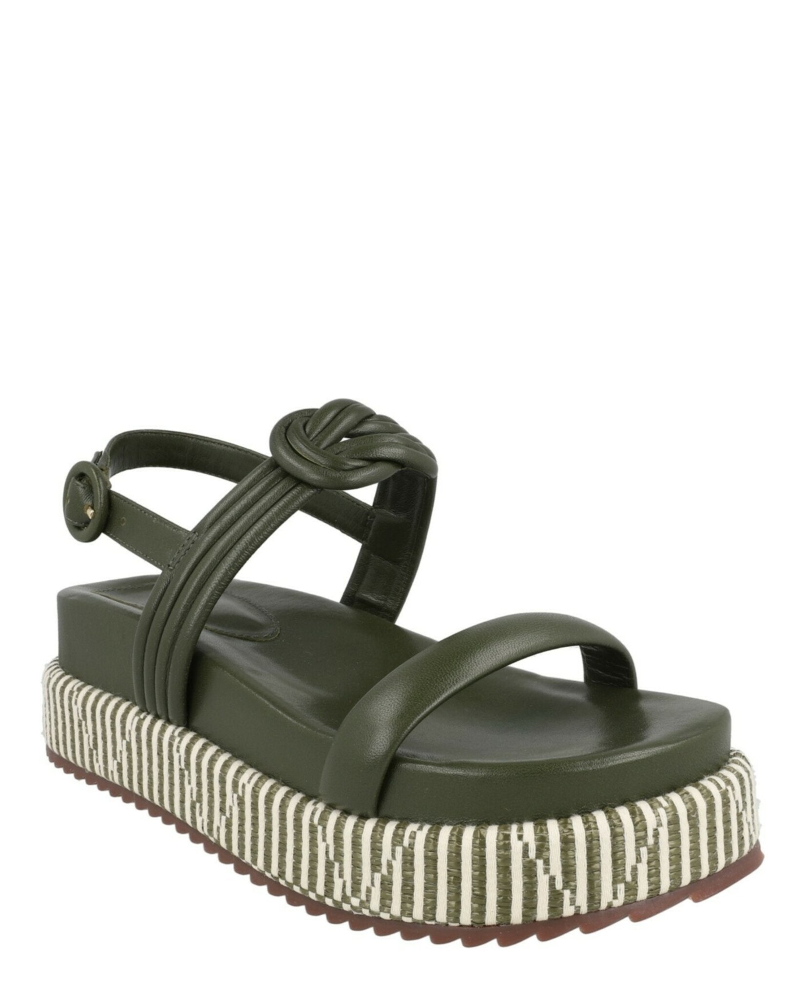 Vicky Bounce Raffia Platform Sandals