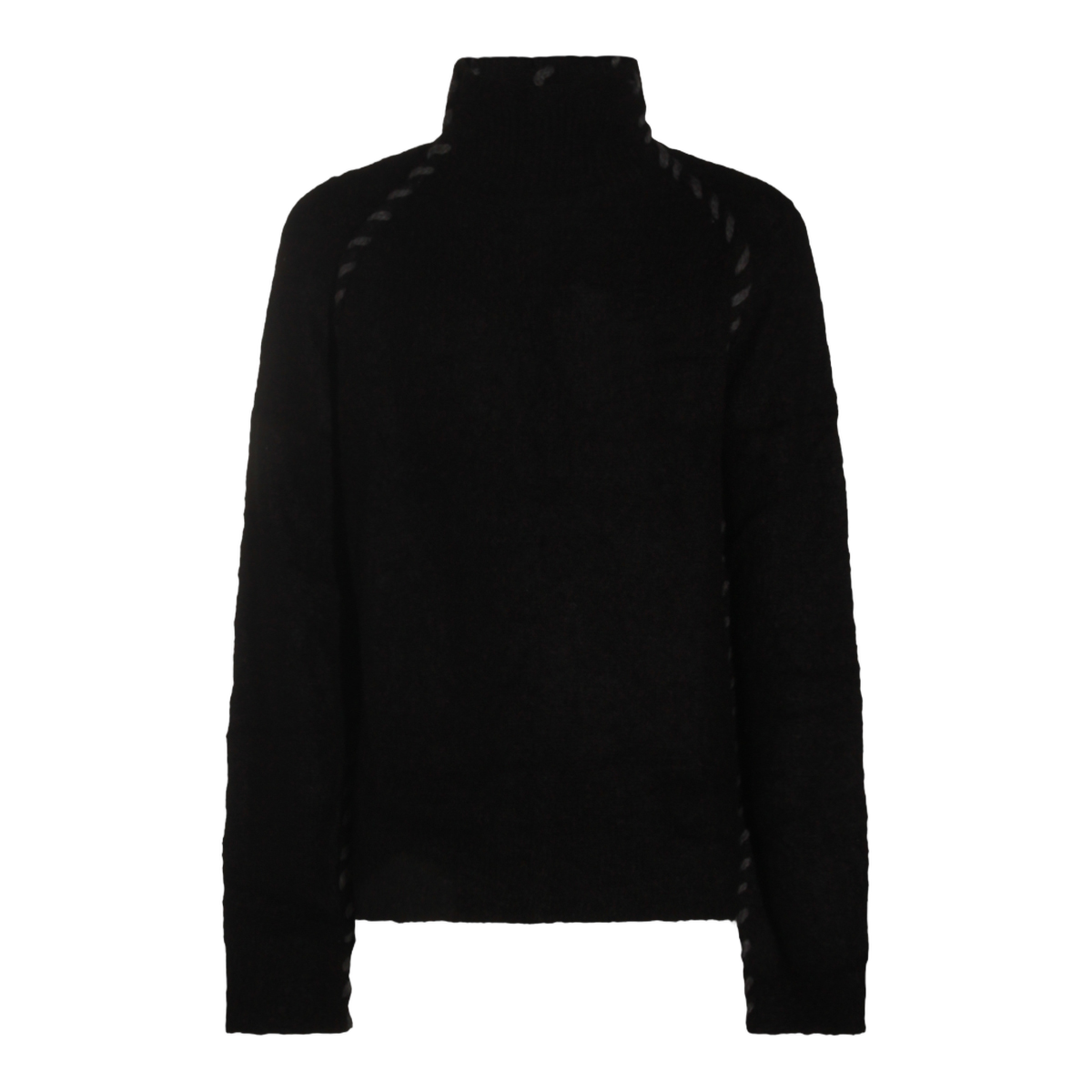 High Neck Black Sweater