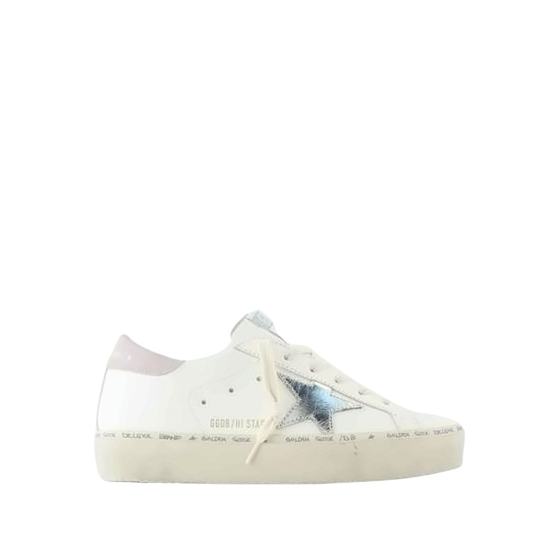Distressed Low-Top Sneakers with Metallic Star Detail