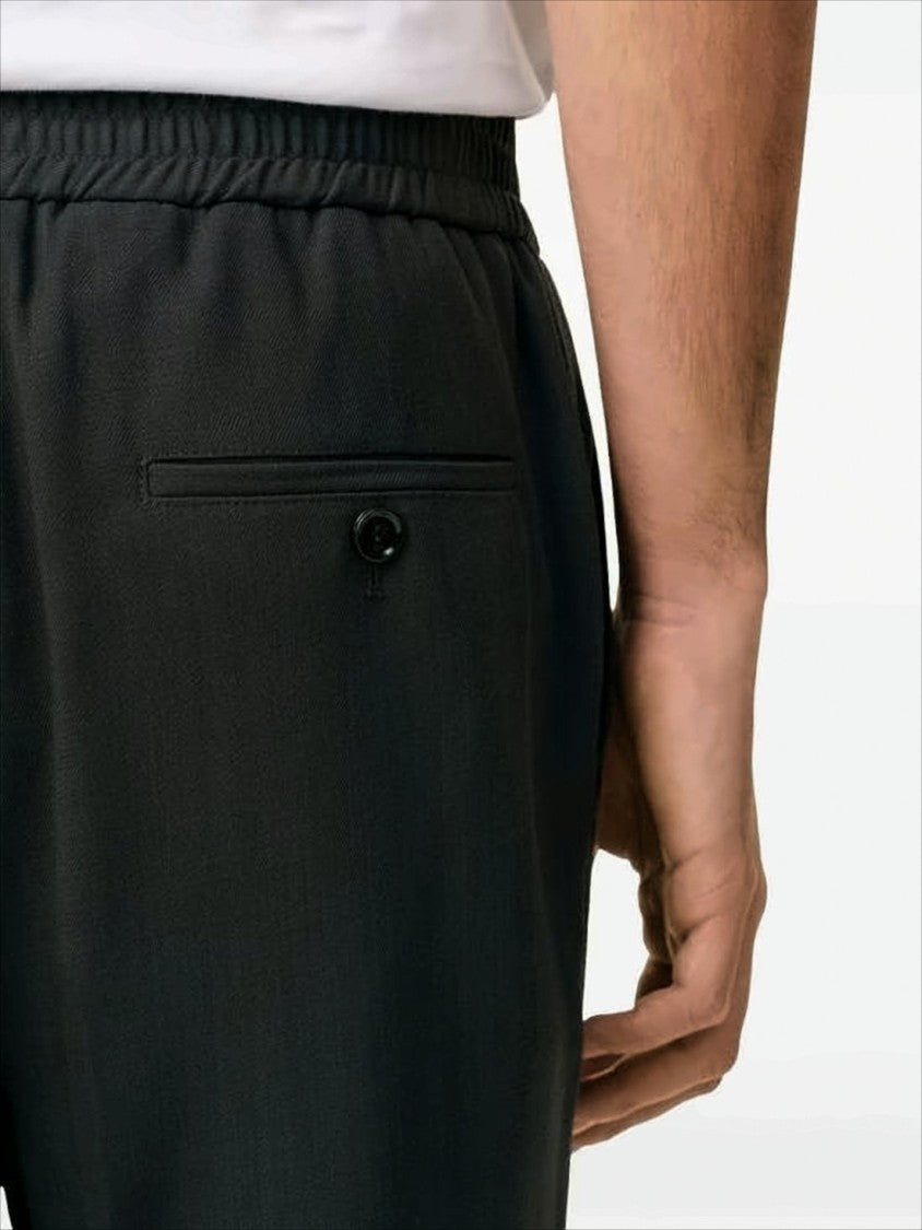 Tailored Straight-Leg Wool Suit Pants