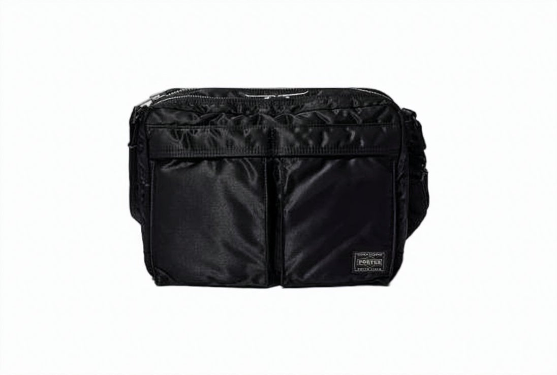 Compact Nylon Crossbody Bag with Zip Pockets