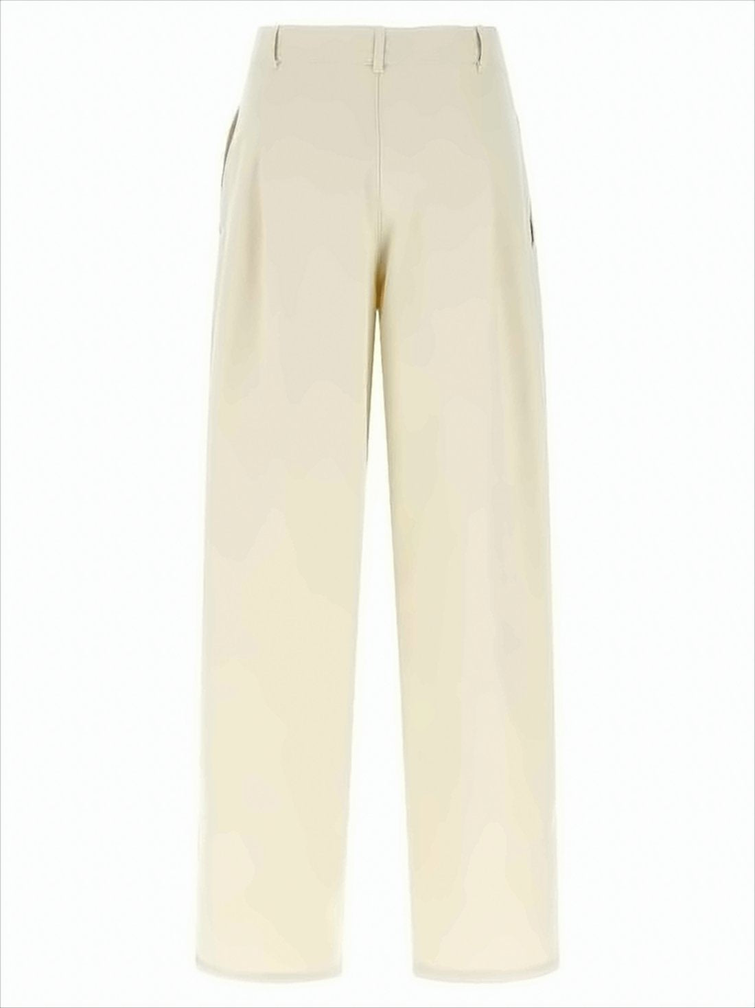 Minimalist High-Waist Straight-Leg Pants with Belt Loops
