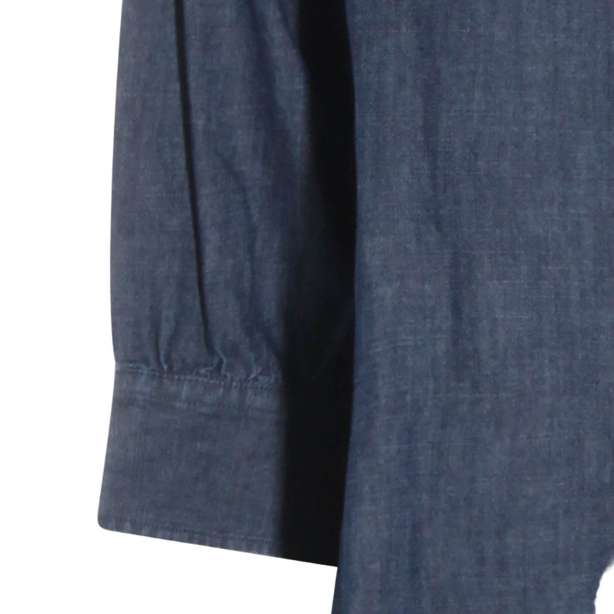 Midi-Length Button-Down Dress with Pointed Collar