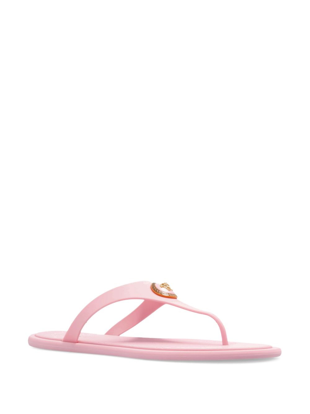 Thong-Style Sandals with Intricate Embossed Footbed