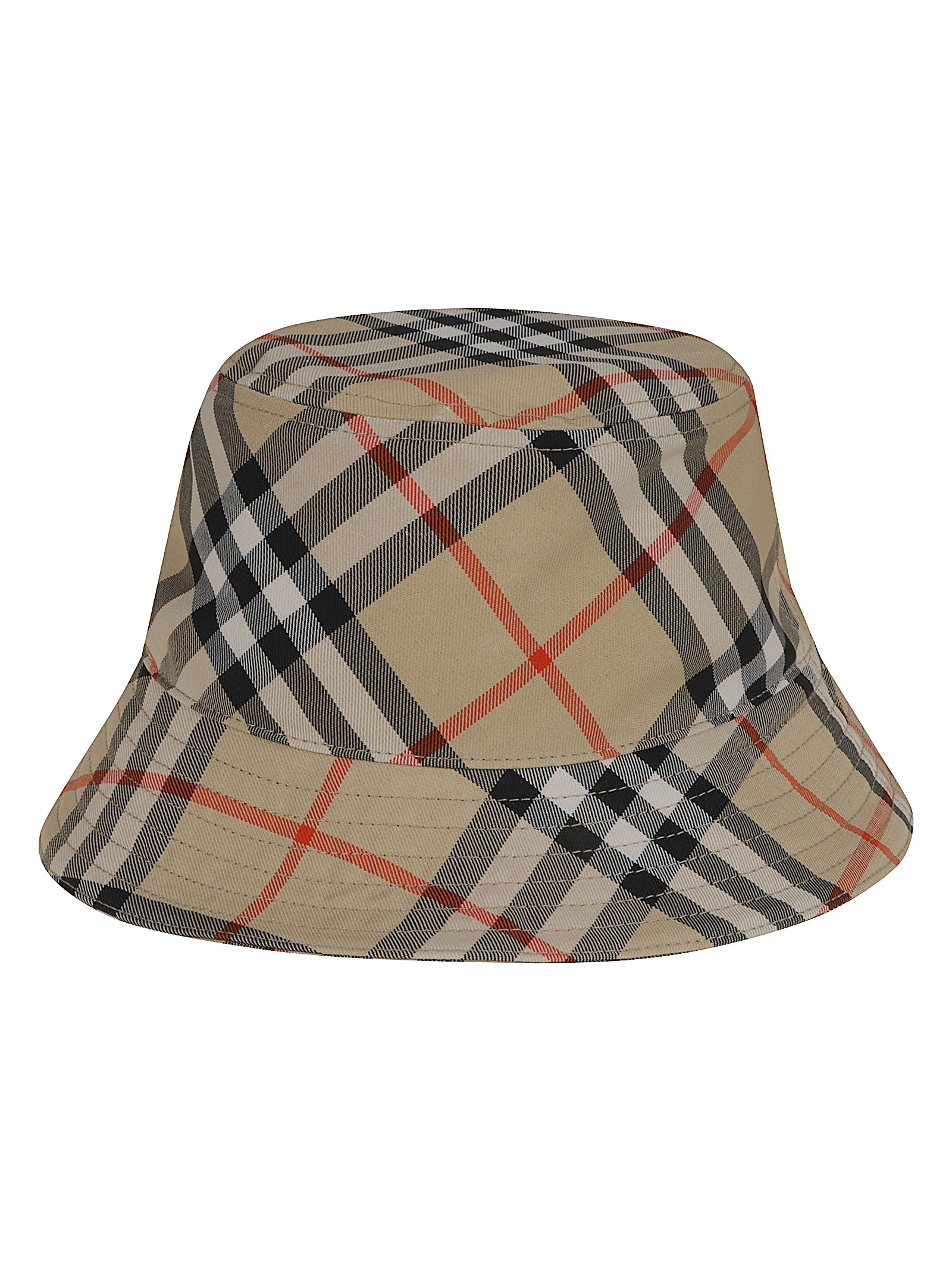 Bucket Hat with Classic Check Pattern