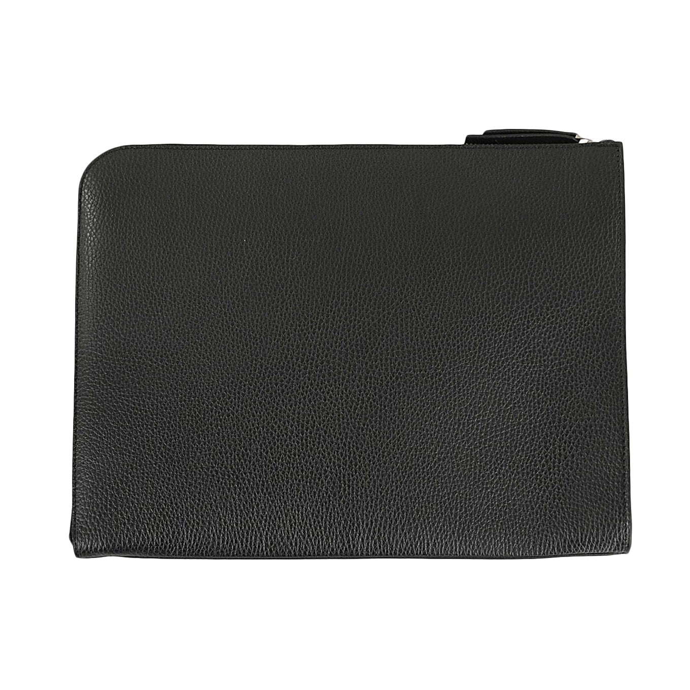 Compact Black Handbag with Textured Surface