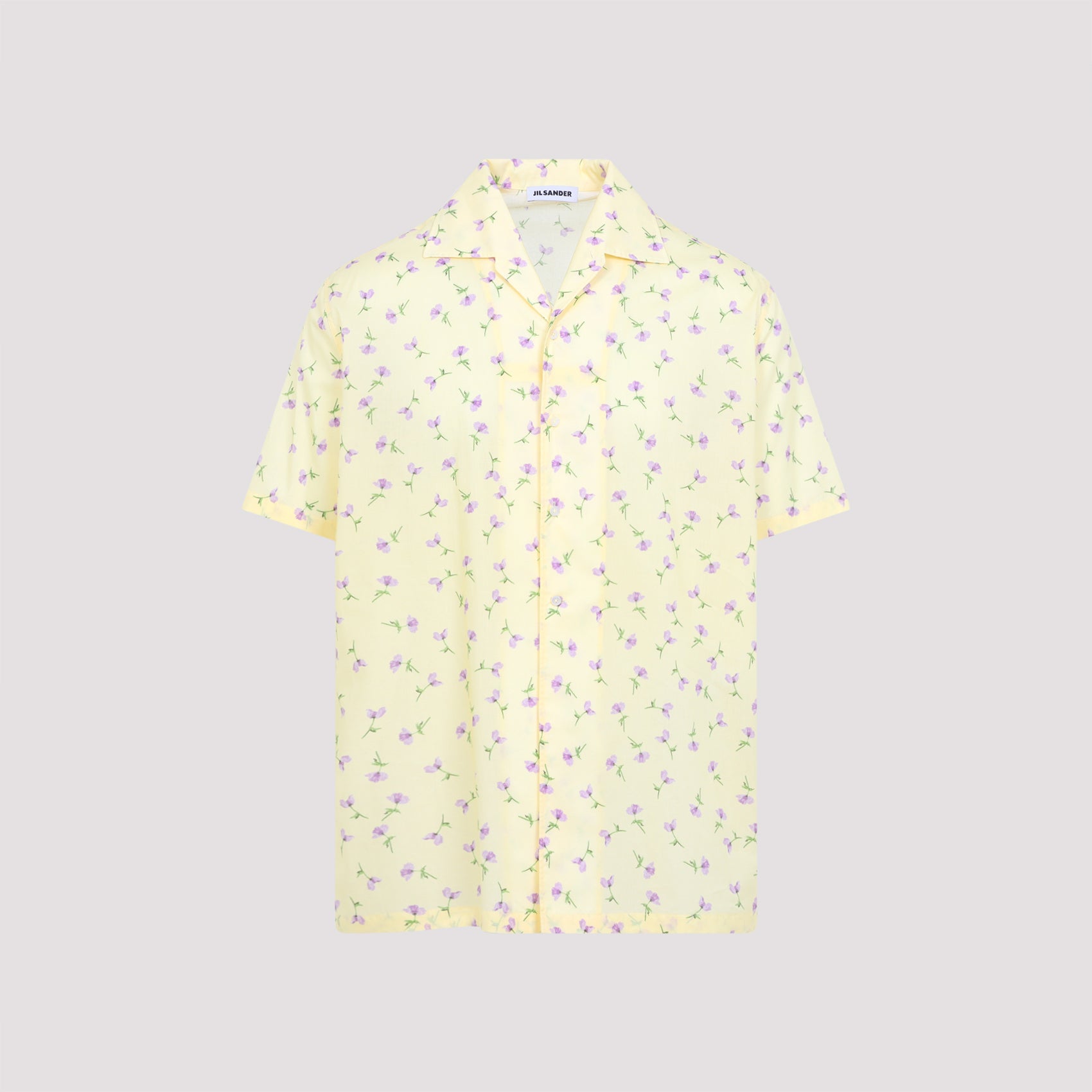 Short-Sleeve Floral Pattern Shirt