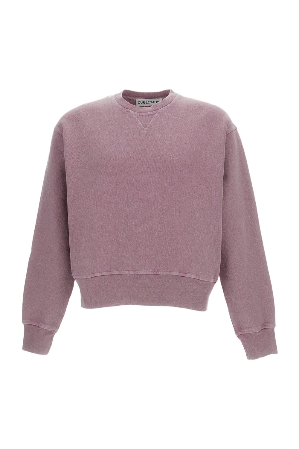Pink Cotton Crewneck Sweatshirt
