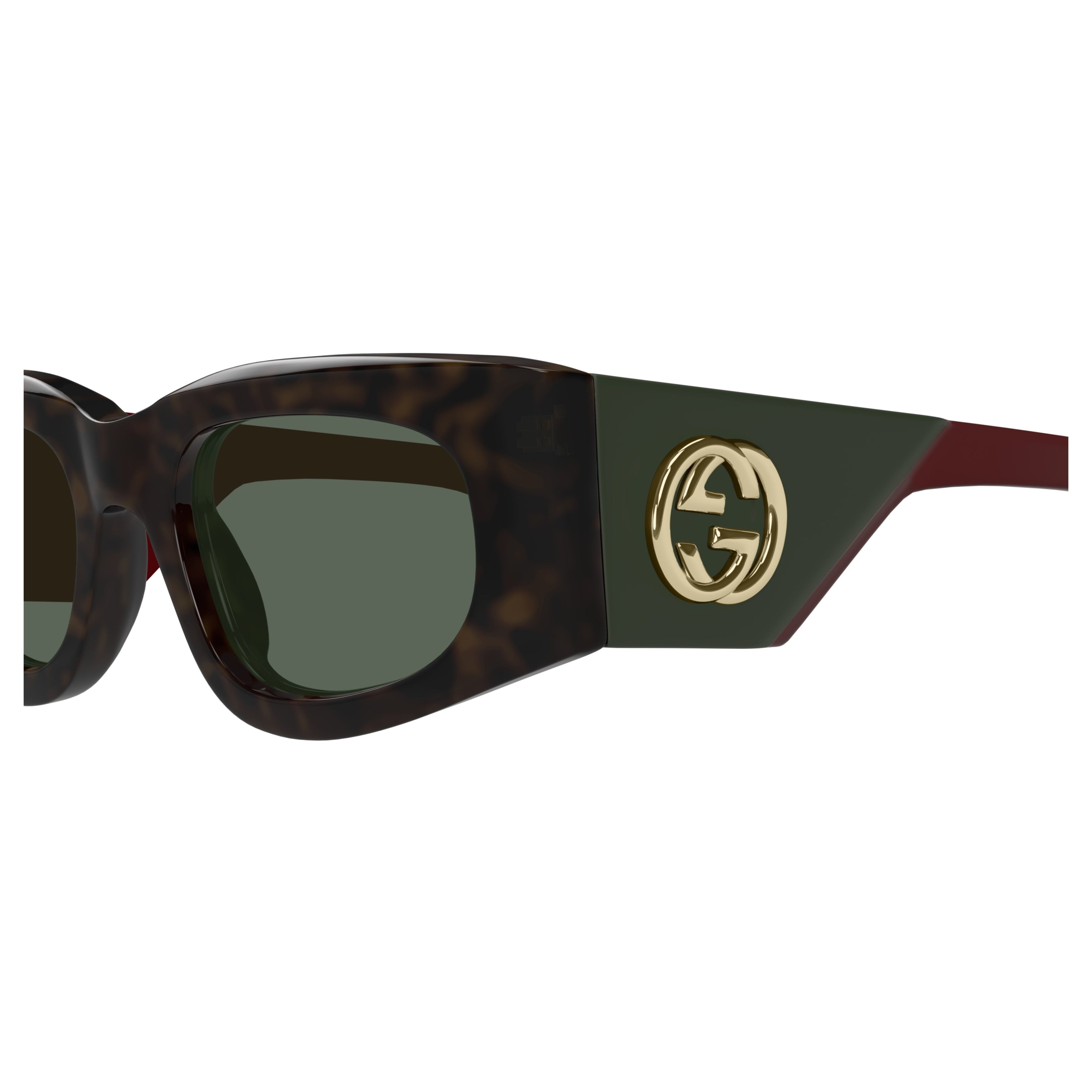 Gg1664s Rectangular Tortoiseshell Sunglasses