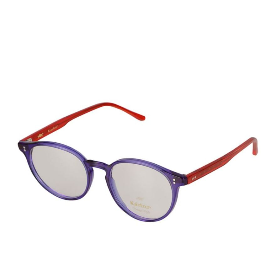 Jonas/N-52 Translucent Purple Round Lens Eyeglasses