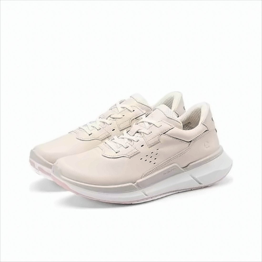 Smooth Leather Sneakers with Elevated Sole