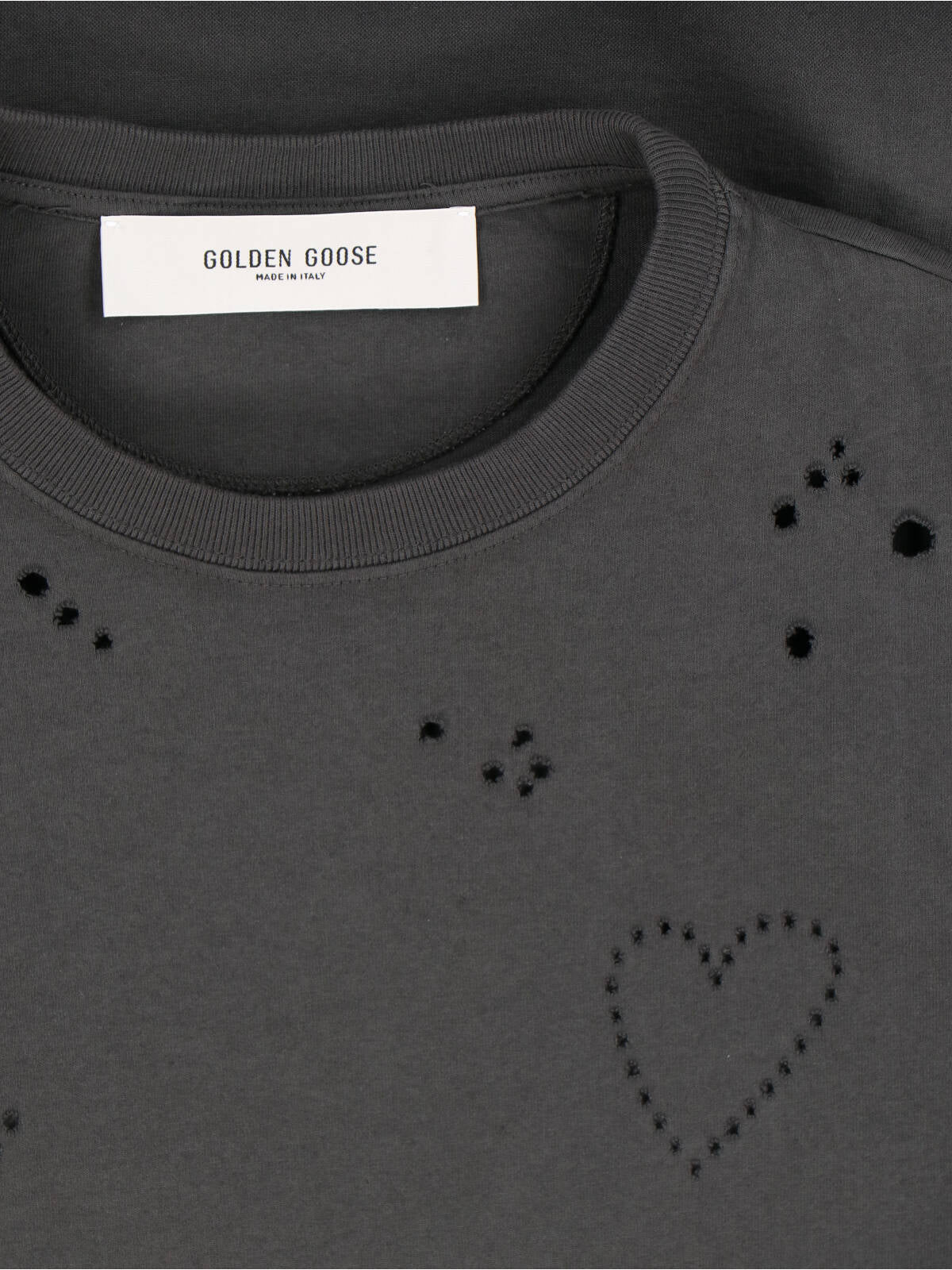 "Journey" T-Shirt In Grey Cotton