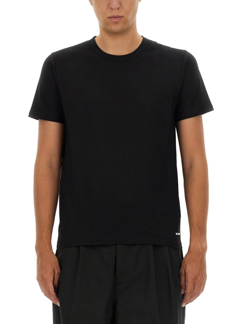 Relaxed-Fit Black Cotton T-Shirt