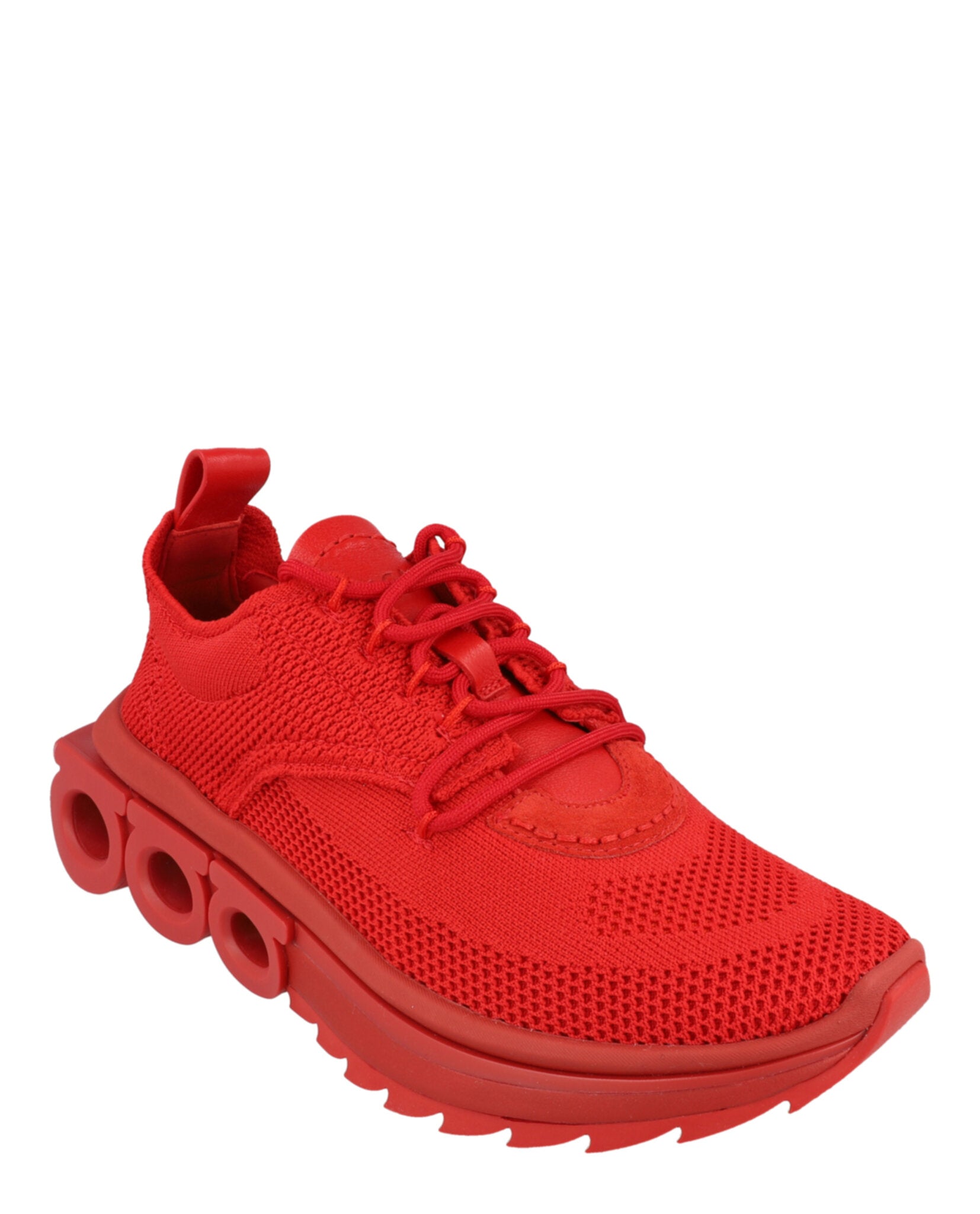 Nima Knit Gancini Low-Top Sneakers