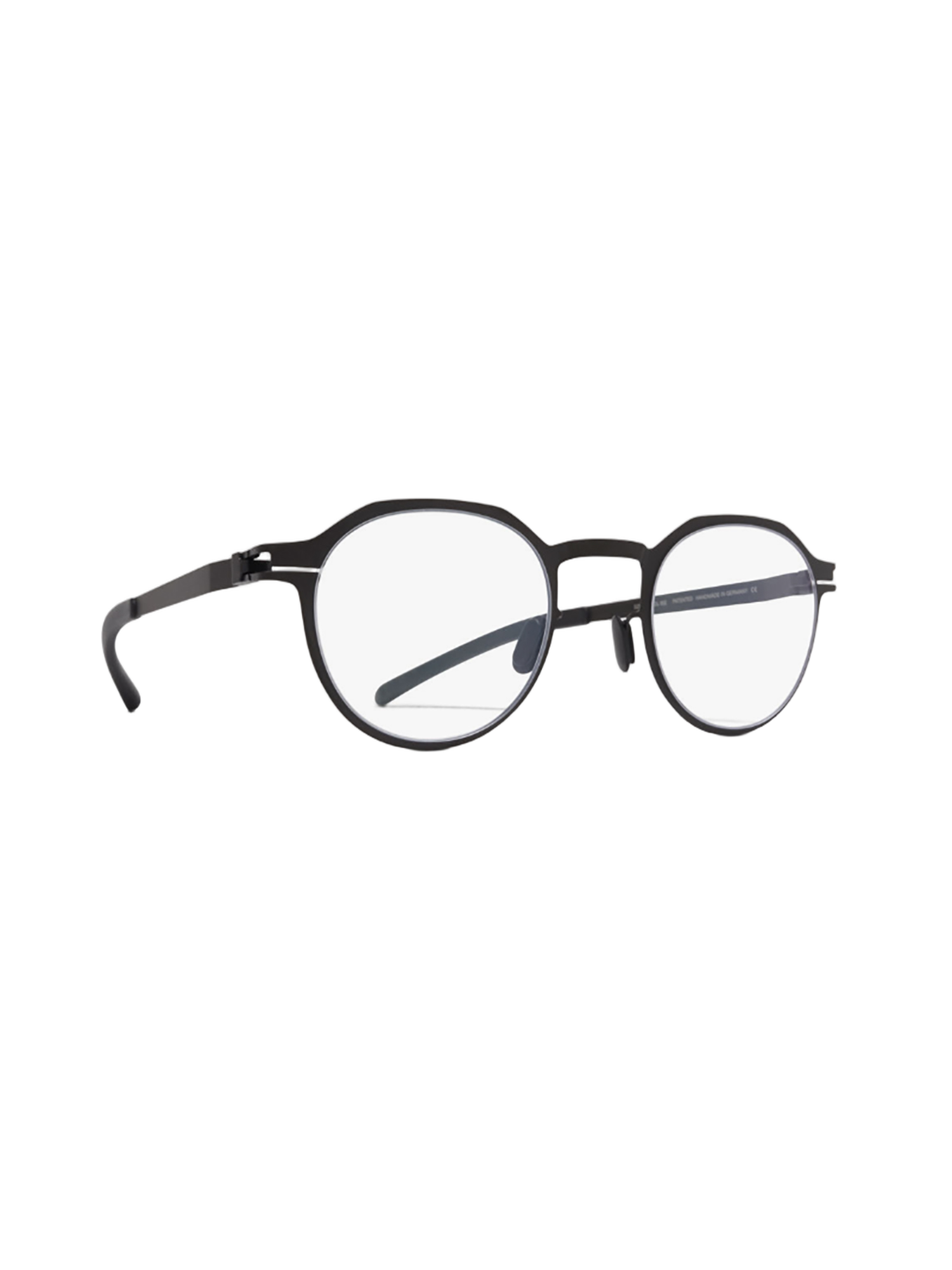 Black Aluminum Optical Frames With Rounded Design
