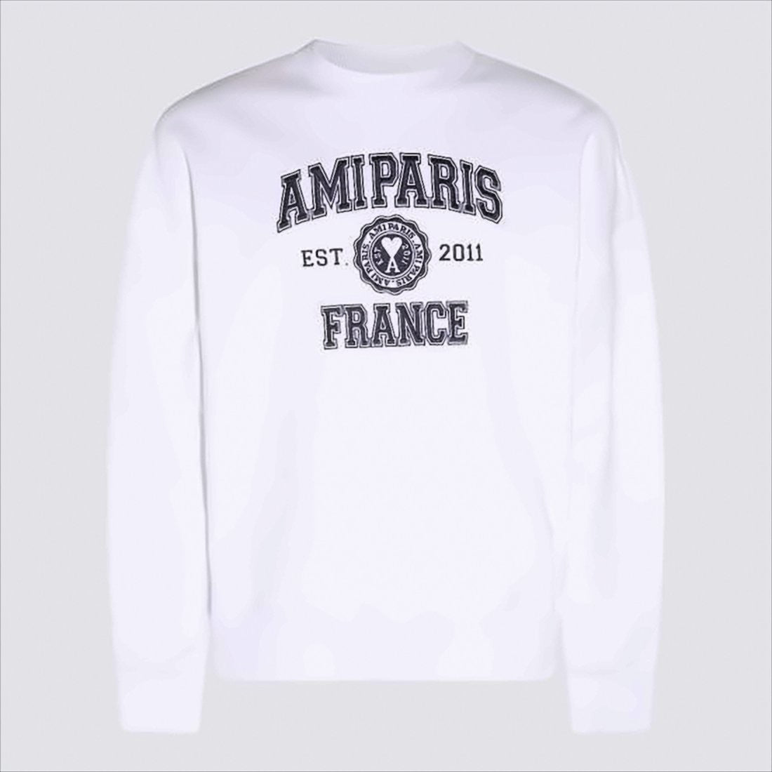 Long-Sleeve Sweatshirt with Collegiate-Style Emblem