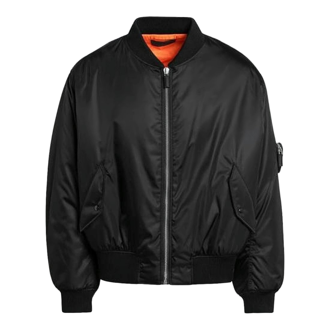 Bomber-Style Jacket with Distinctive Sleeve Pocket