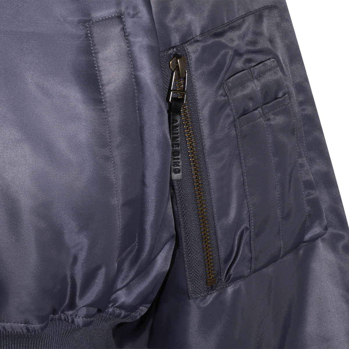 Cropped Bomber Jacket with Classic Collar