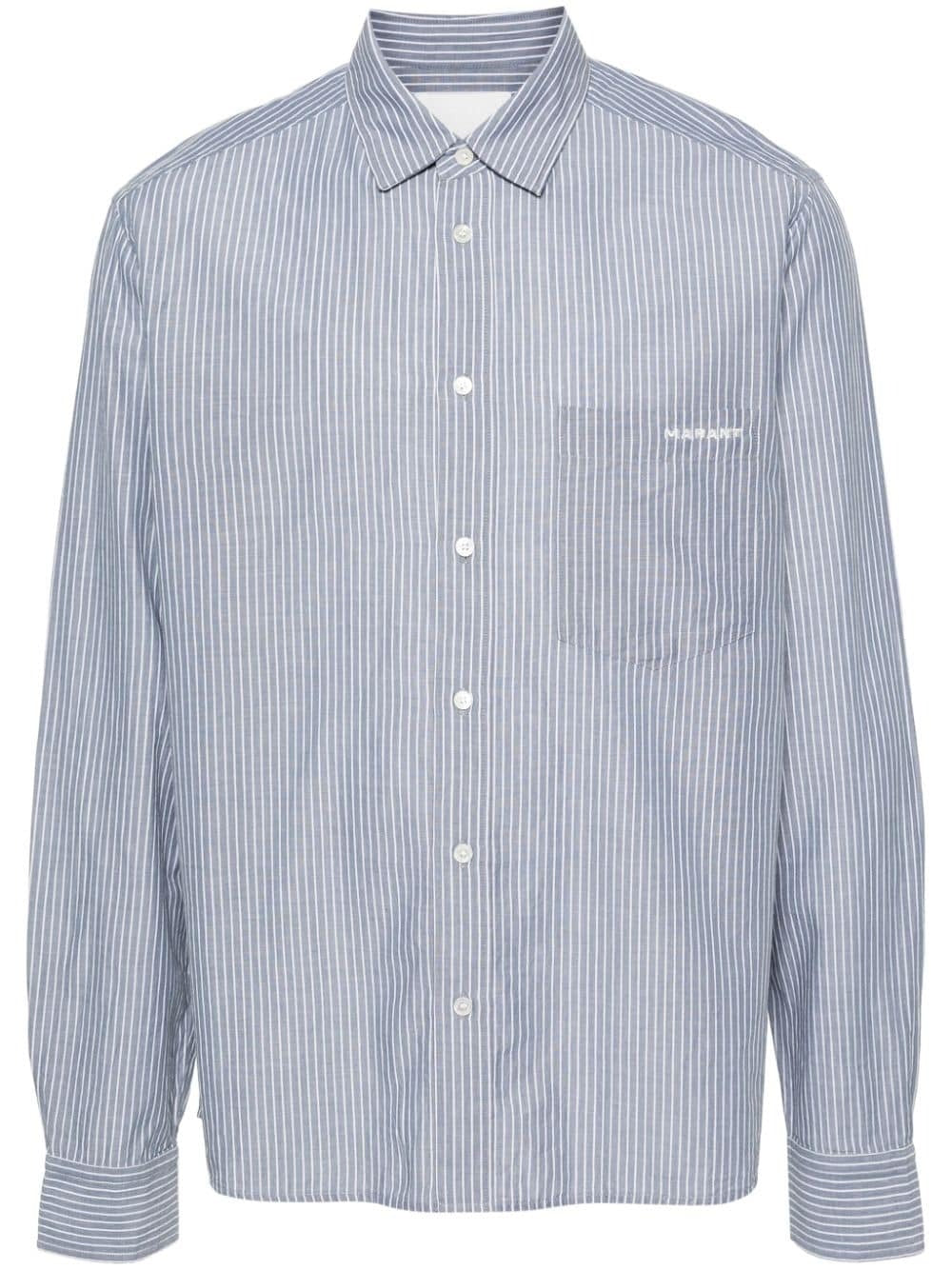 Classic Striped Long-Sleeve Shirt