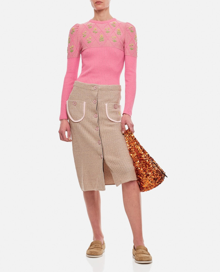 Lucia Cotton Midi Skirt