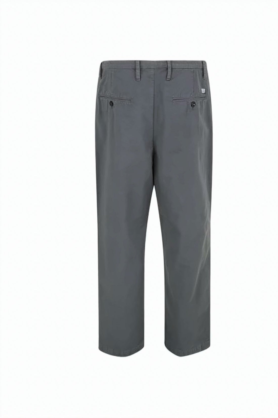 Cotton Gabardine Loose-Fit Pants