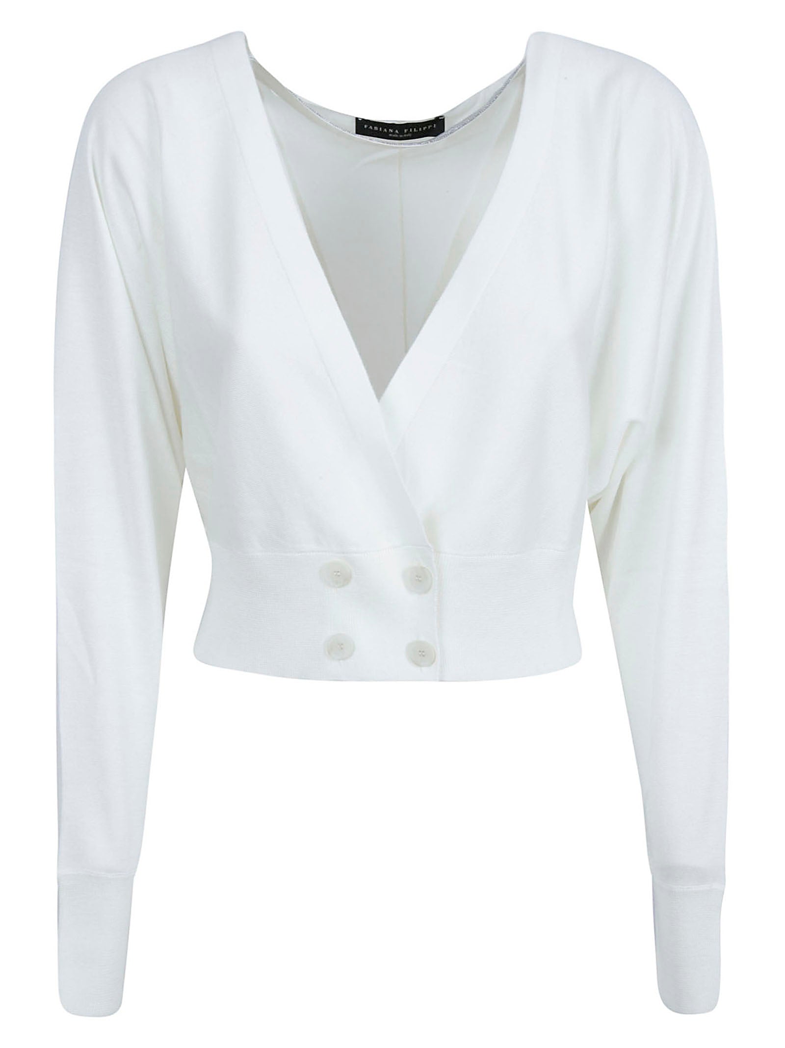 Minimalist White Sweater with Silk-Cotton Blend