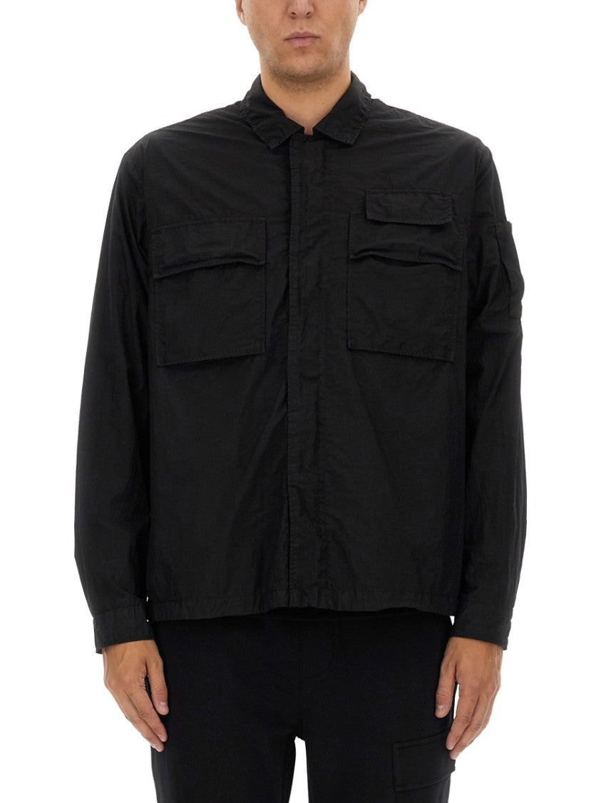 Relaxed Fit Black Oversize Shirt