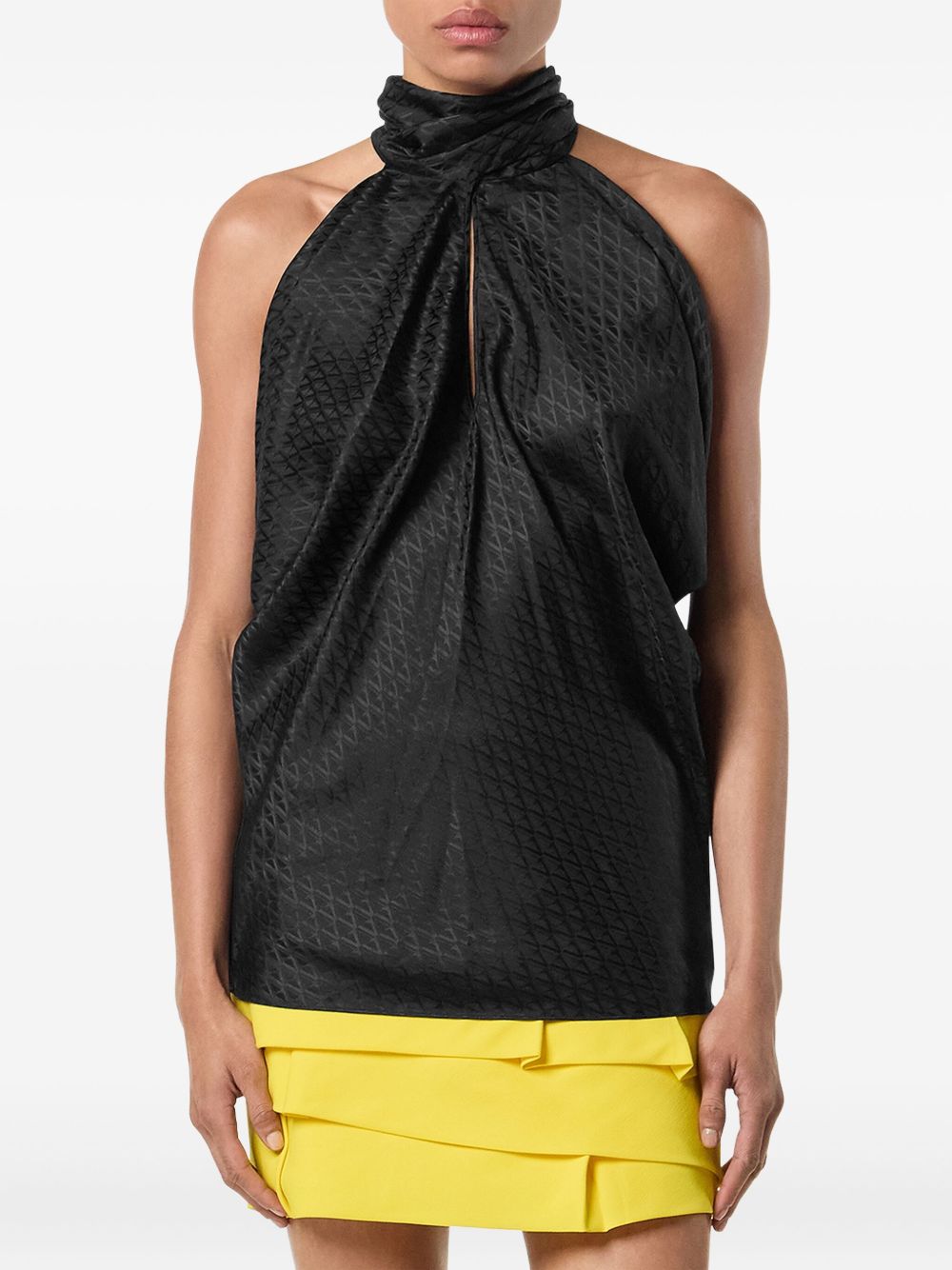 High Neck Sleeveless Top
