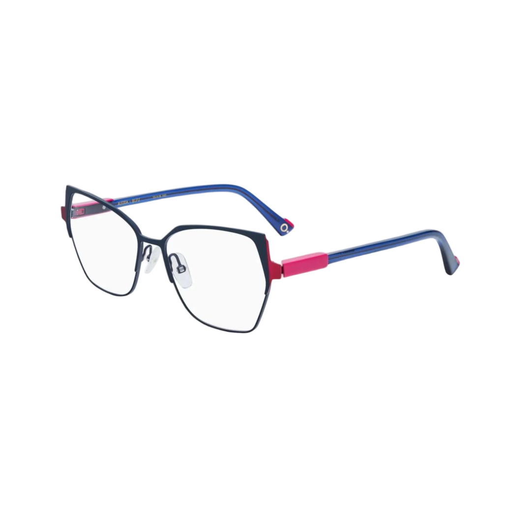 Alexia Geometric Metal Sunglasses with Vibrant Gradient Temples