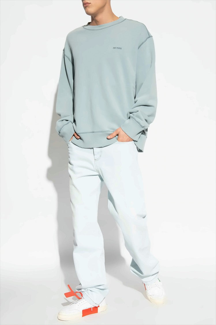 Relaxed-Fit Cotton Sweatshirt with Subtle Logo Detailing