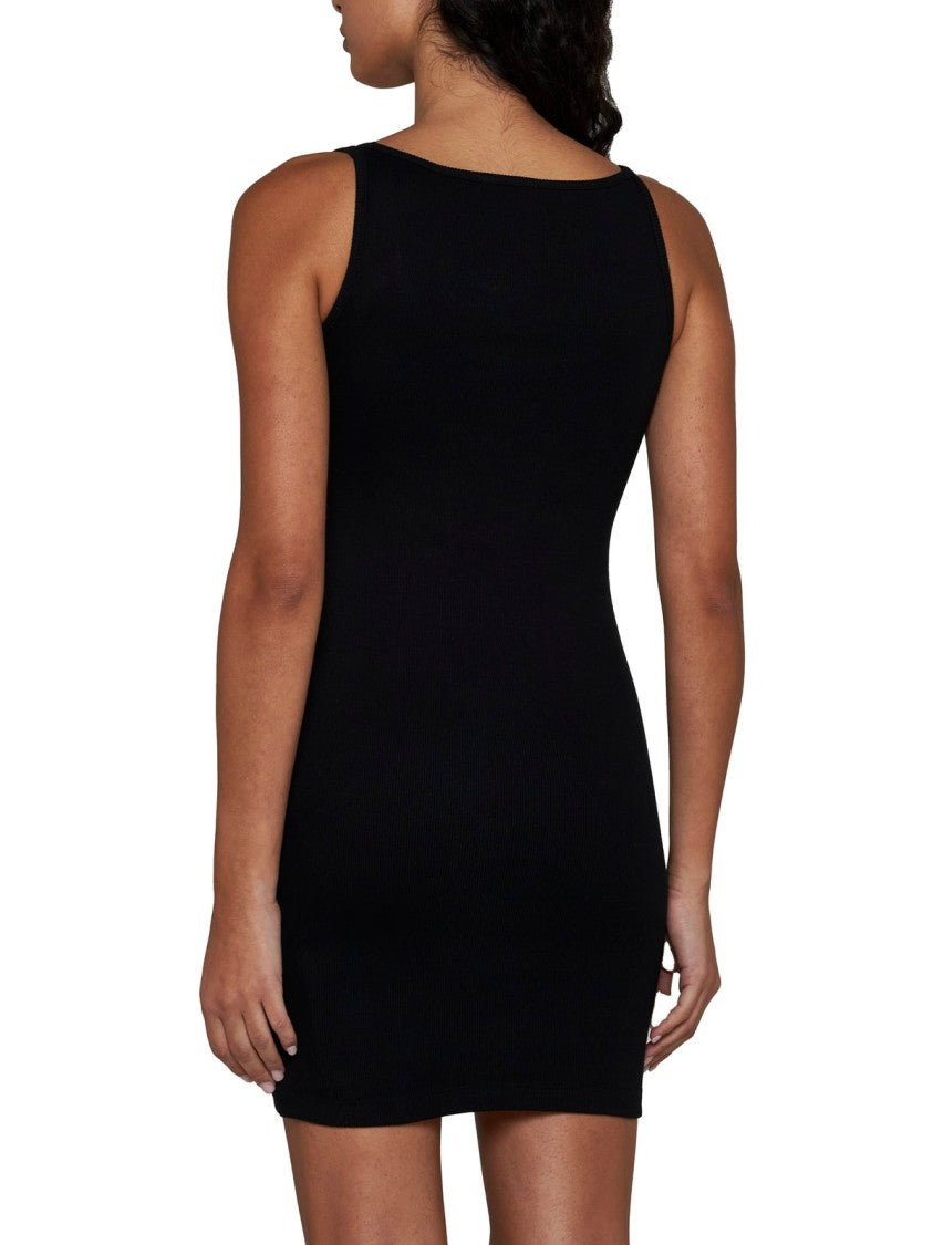 Logo Midi Dress – Black