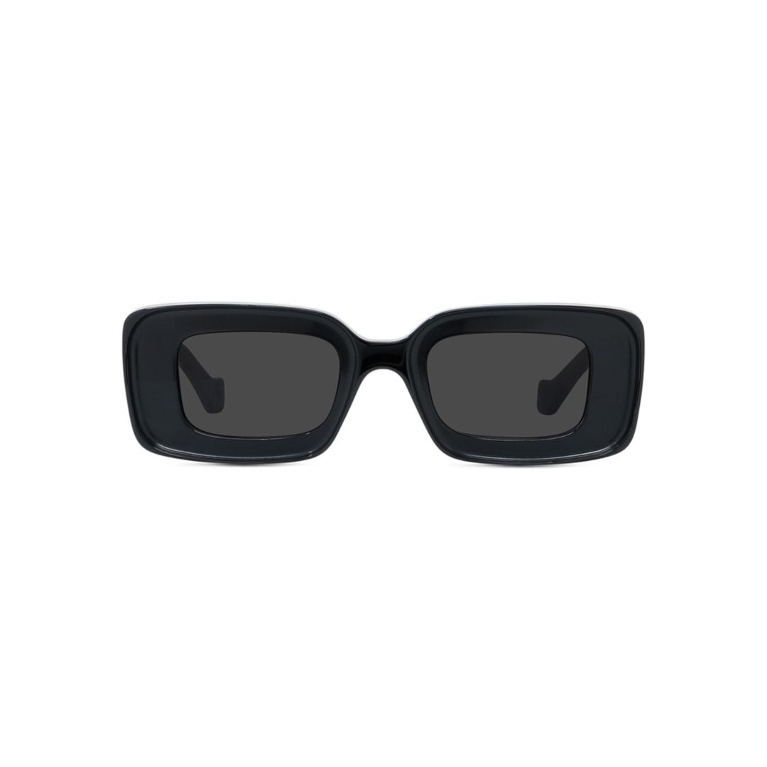 Black Lw40101I Rectangular Logo Sunglasses