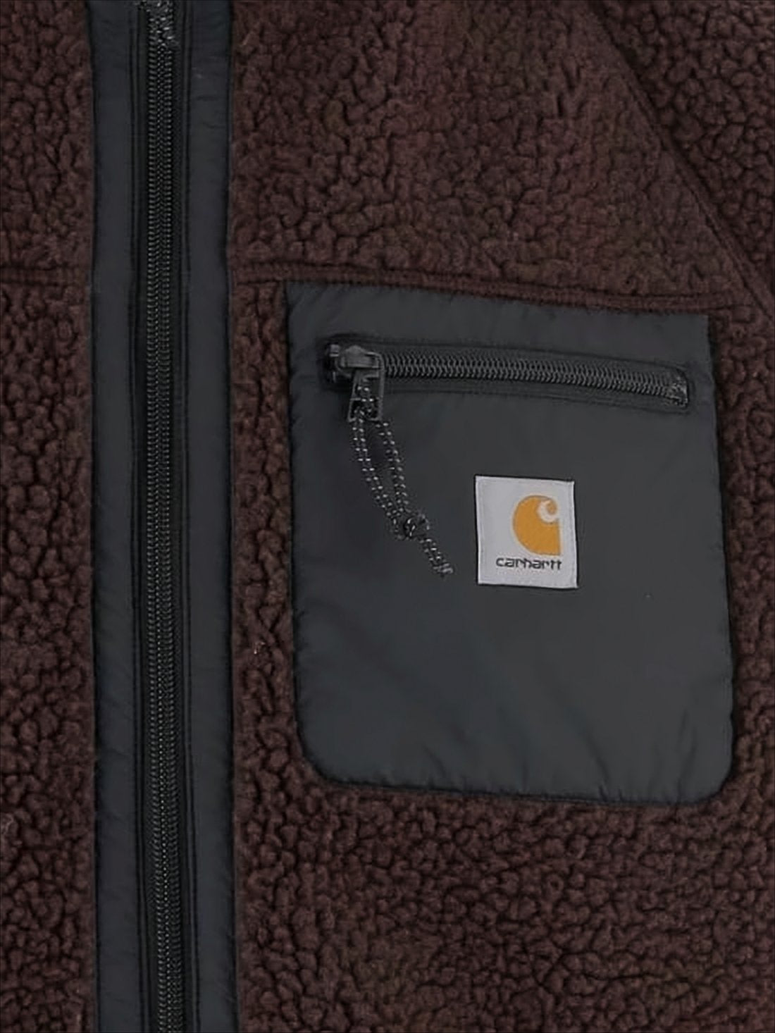 Textured Fleece Vest With Plush High Collar