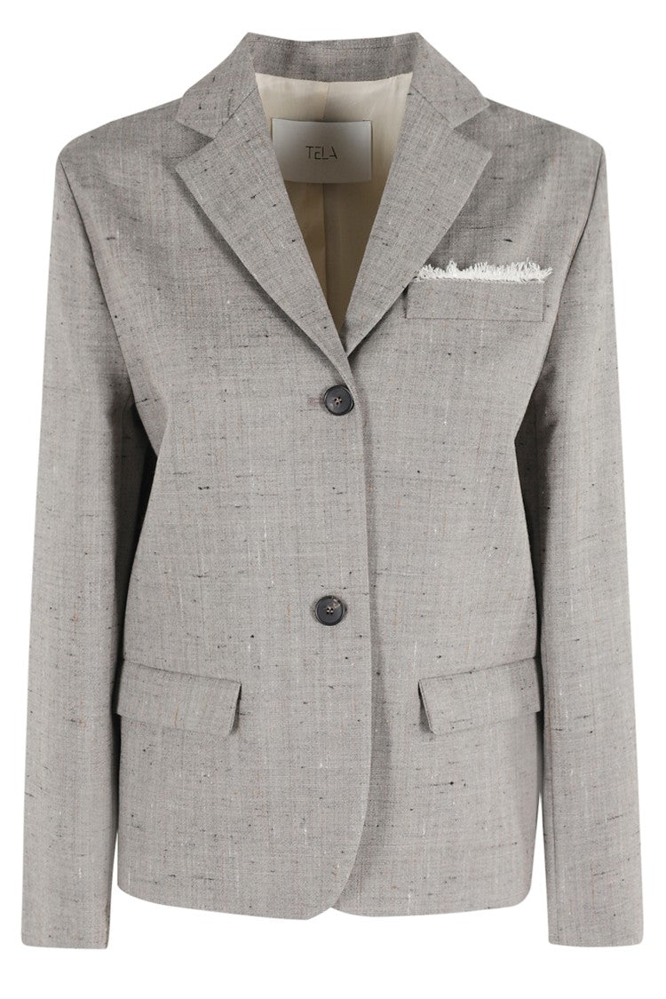 Structured Canvas Solar Blazer