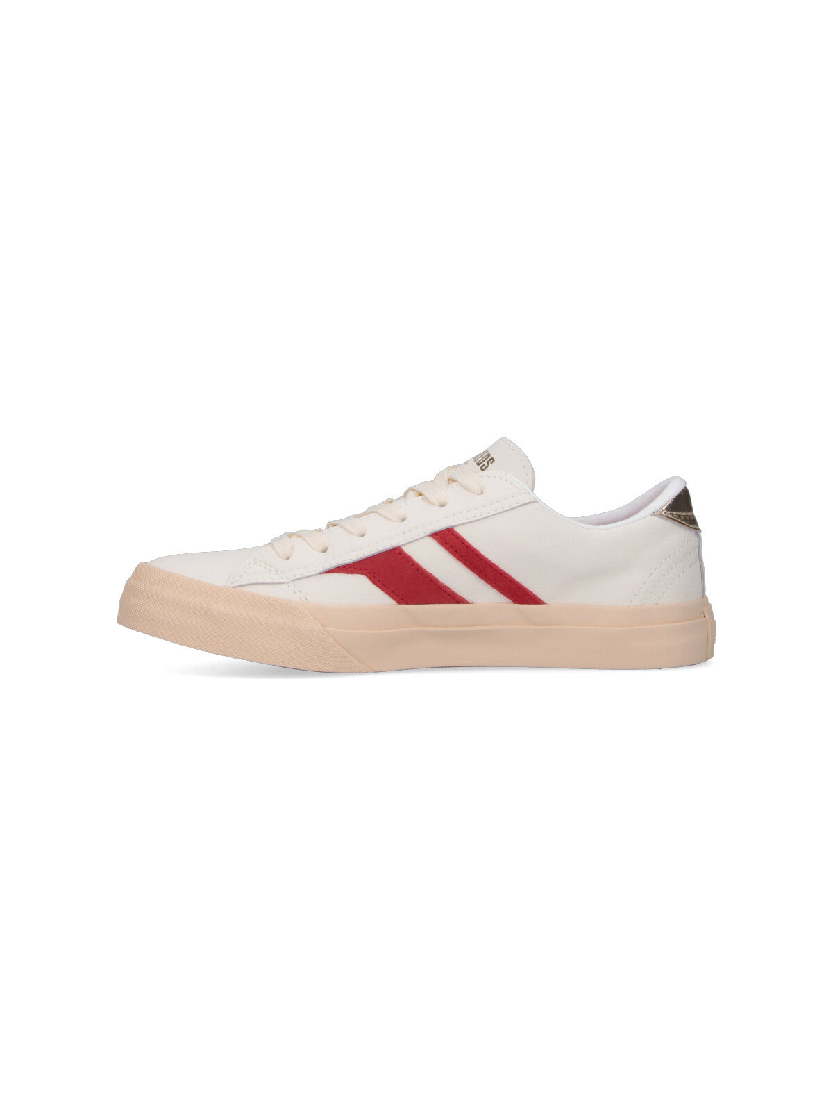 Low-Top Sneakers with Gold Logo Detail
