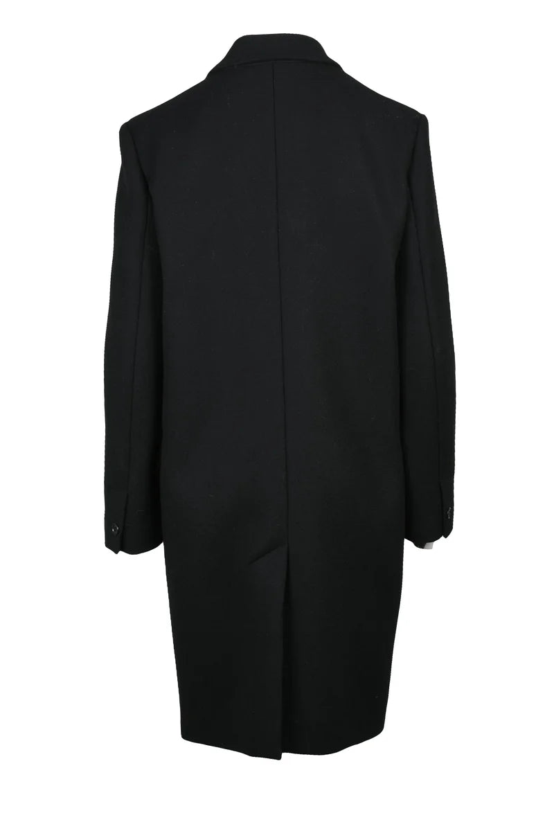 Wool Polyamide Coat - Black