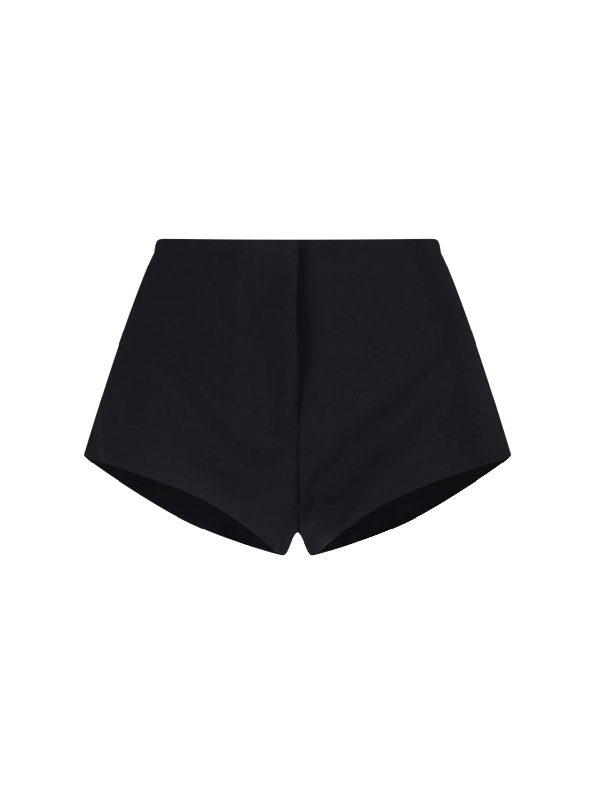 Black Tailored Flared Hem Shorts