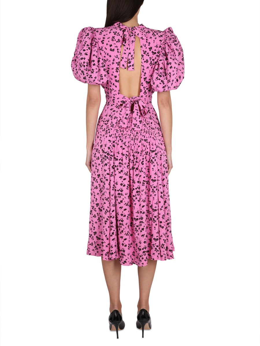 Puffy Fine Jacquard Dress