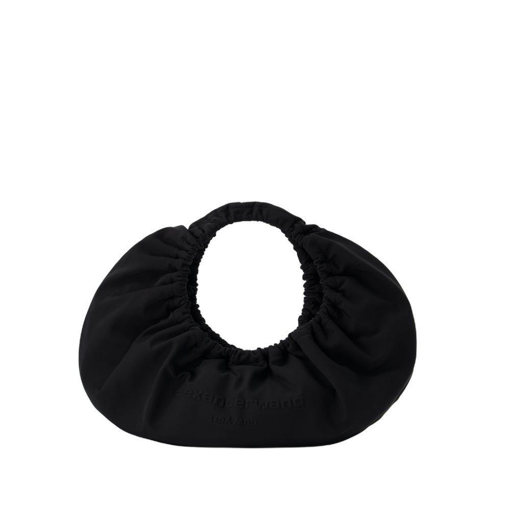 Crescent Medium Shoulder Bag - Nylon - Black